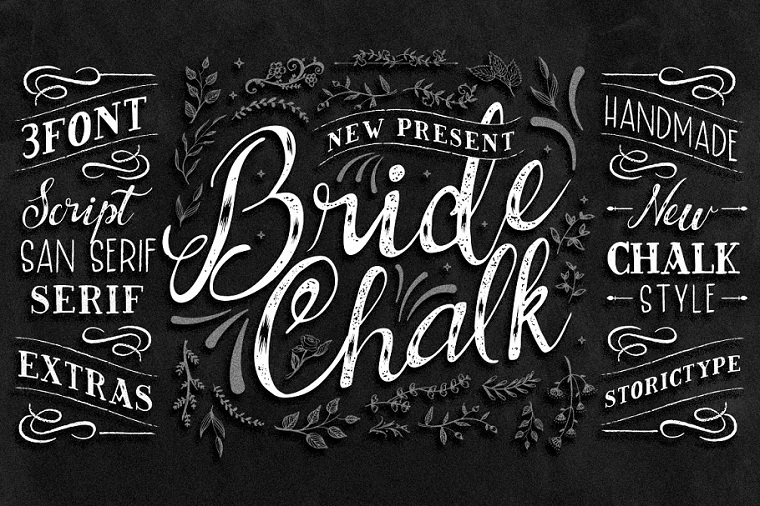 BrideChalk Typeface.