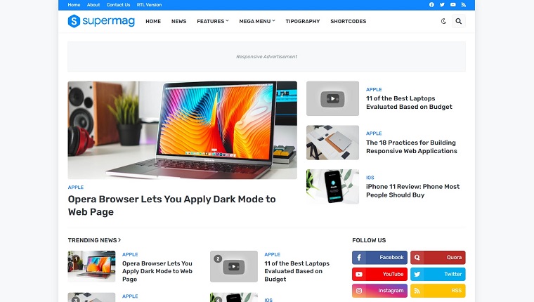 SuperMag - Blogger Template.