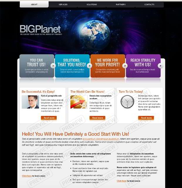 globe web design - BIGPlanet