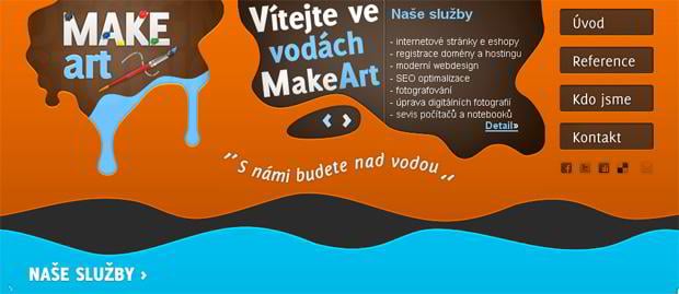 web design social icons - Makeart.cz