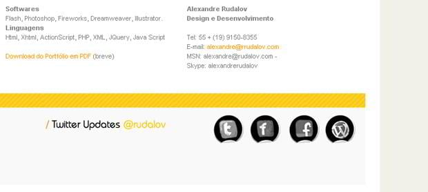 social networks section - Rudalov.com