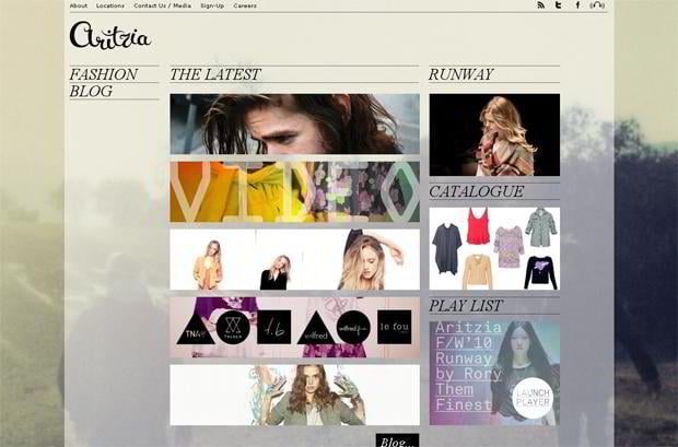 apparel website design
