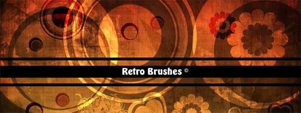 retro circle photoshop brushes