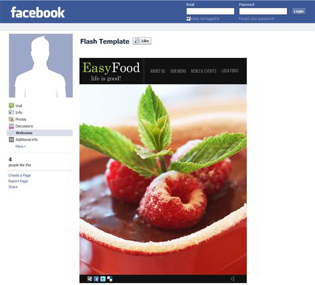 ecommerce facebook template