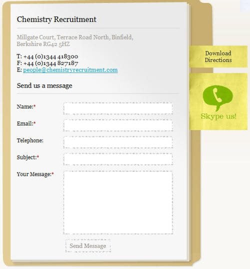 Chemistry Recruitments form