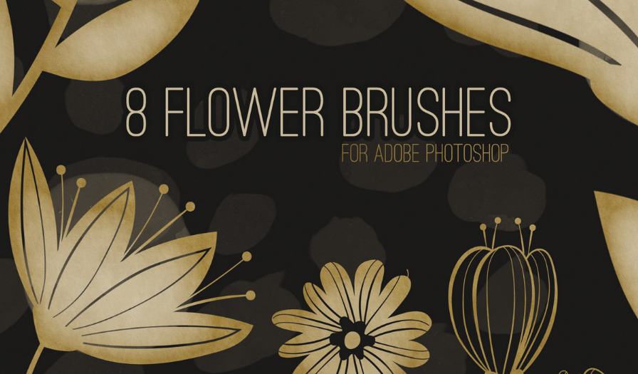 8 Free Flower Brushes