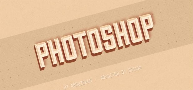 Efecto de texto de Photoshop tutoriales