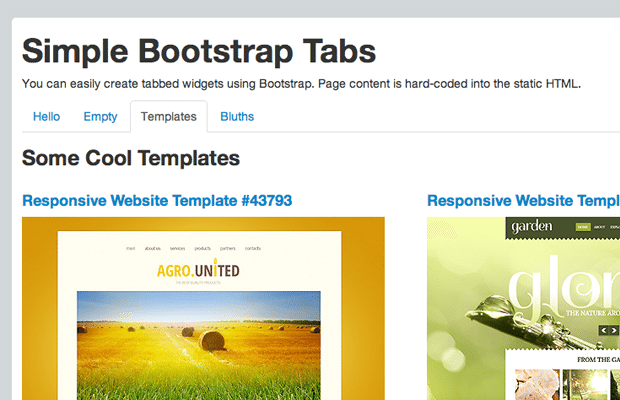 twitter bootstrap jquery tab widgets tutorial