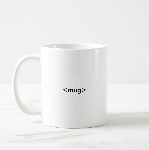 coffee mugs for web developers
