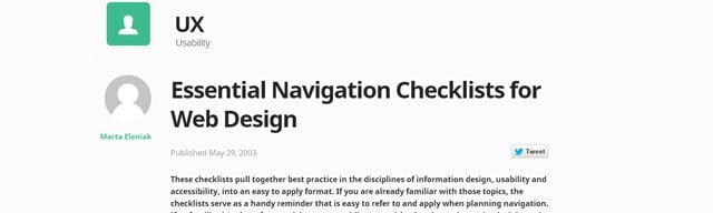 website navigation tips checklists tutorials