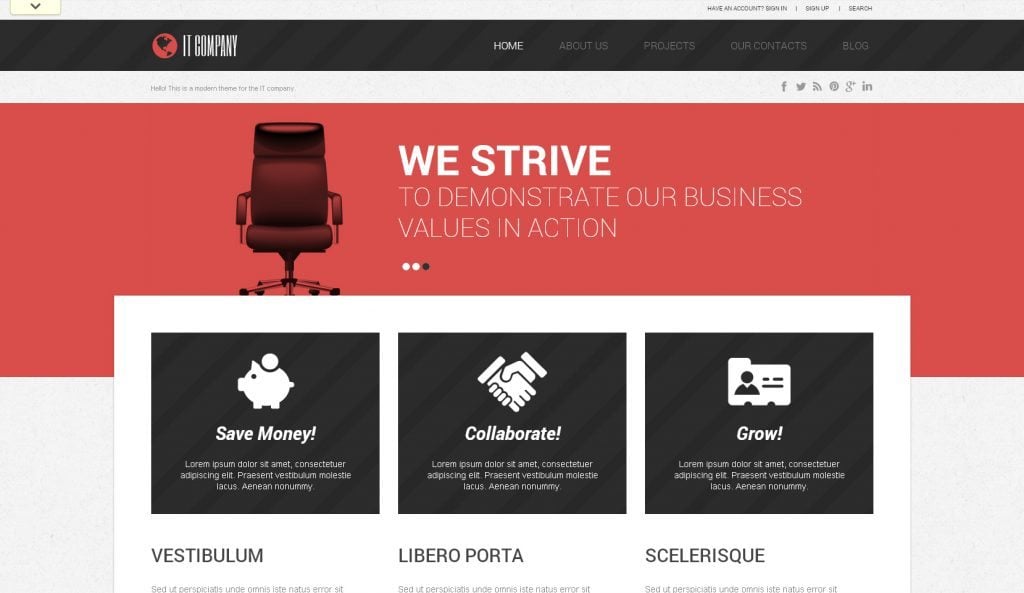 wordpress business website designs