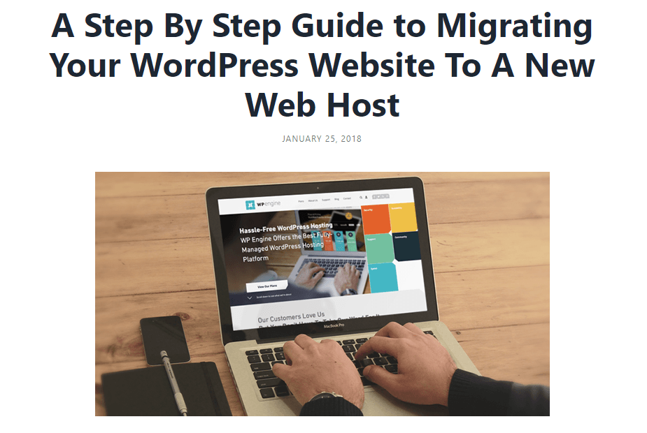 migrate WordPress