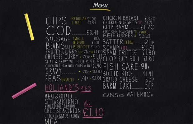 food and drink menu designs inspiration