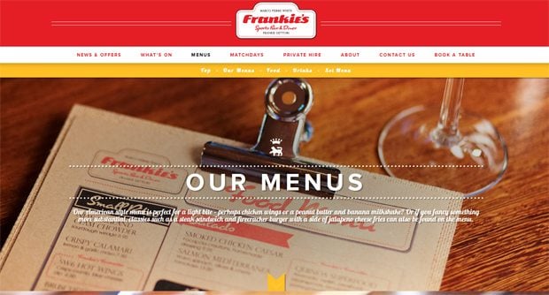 food and drink menu designs inspiration