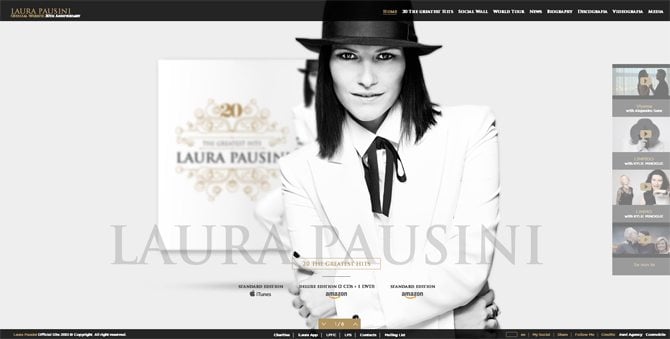 Celebrity Websites Designs 