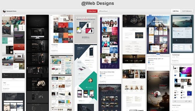 Pinterest Web Design