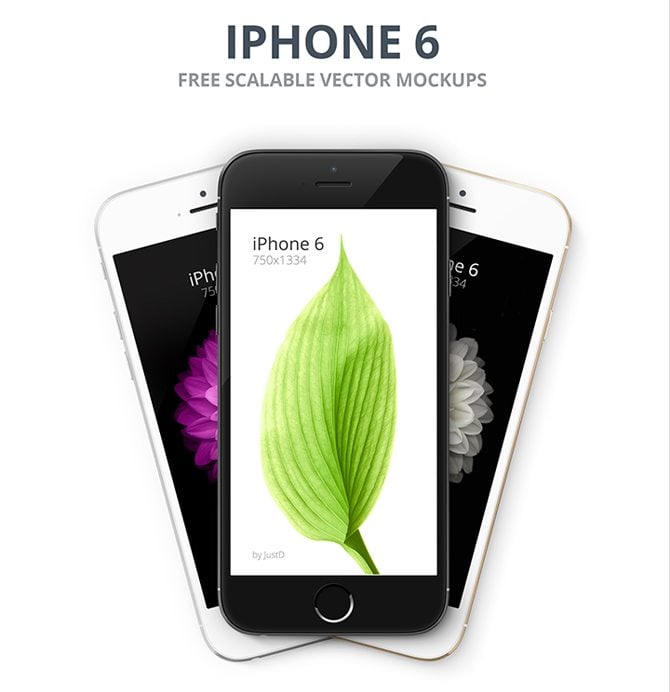 iPhone6 Free Scalable Mockups
