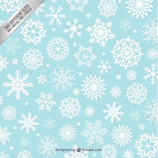 Snowflakes background pattern