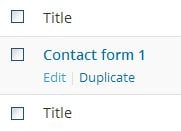 Edit Contact Form