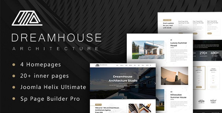 Dreamhouse - Architecture & Interior Design Joomla Template.