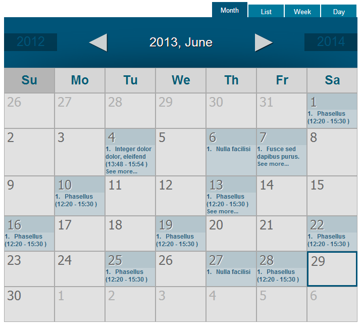 WordPress-Event-Calendar
