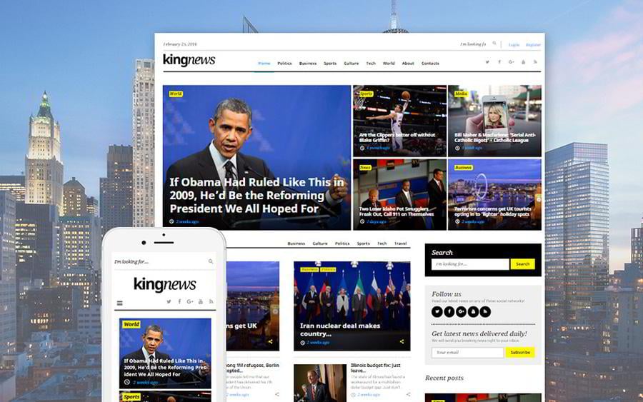 KingNews WordPress theme