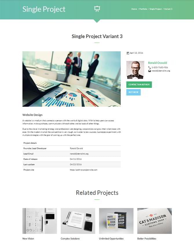 Intense multipurpose HTML5 template