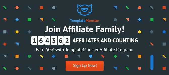 join the affiliate program by templatemonster