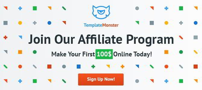 join the affiliate program by templatemonster