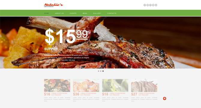 templates for BBQ and Grill restaurants