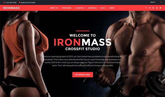 fitness template