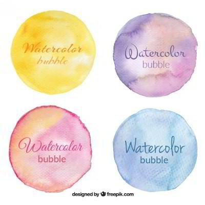 watercolor bubbles illustrator