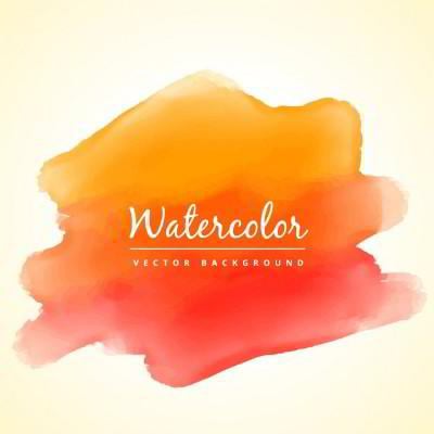 watercolor red and orange background