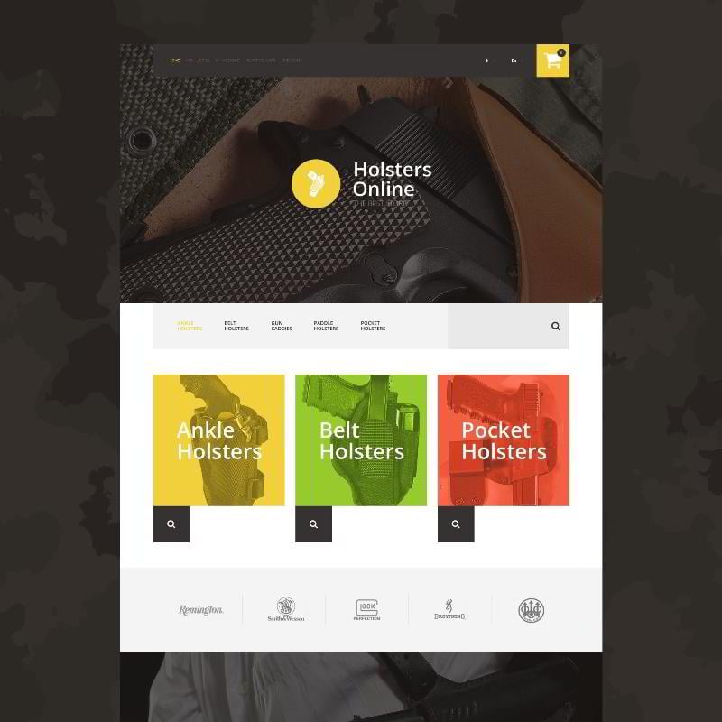 Holsters Online Store OpenCart Template