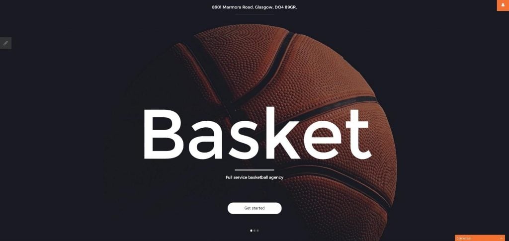 basketball web design