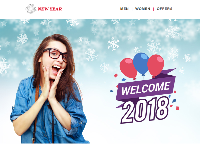 New Year Email Newsletter Template