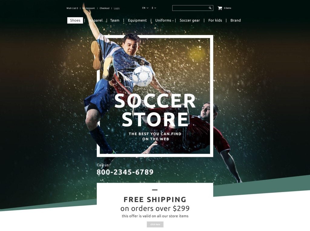 soccer web design