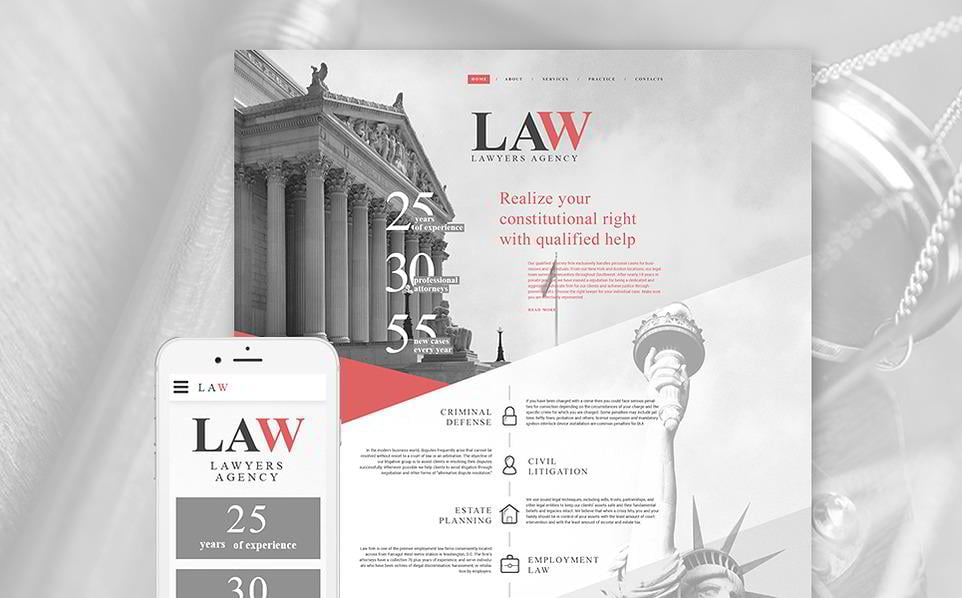 law WordPress theme