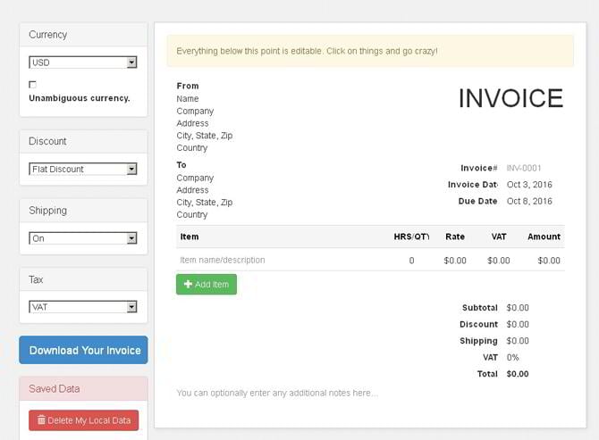  free invoicing tools 