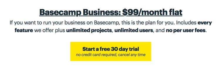 Basecamp price.