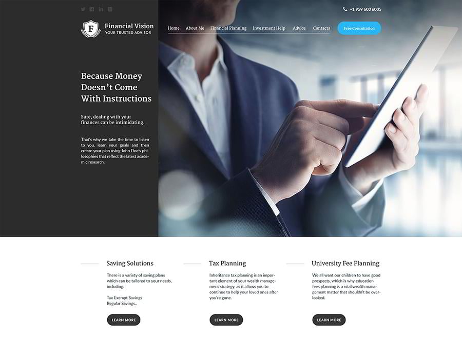 financial-vision-website-template