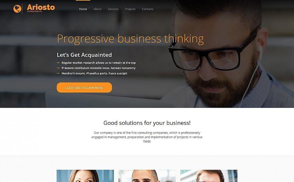 Consulting Responsive Moto CMS 3 Template