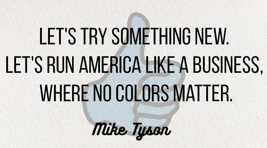 Mike Tyson about Donald Trump