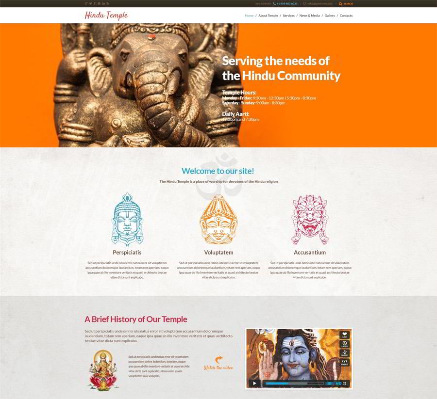 Hinduism Responsive WordPress Theme