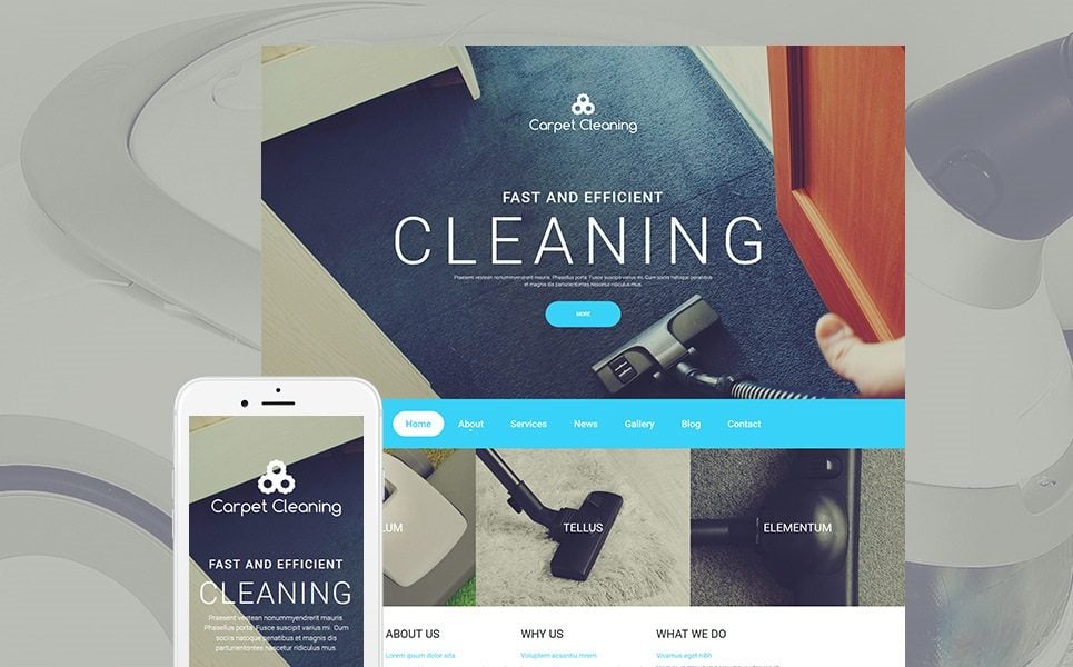 Cleaning Responsive Moto CMS 3 Template
