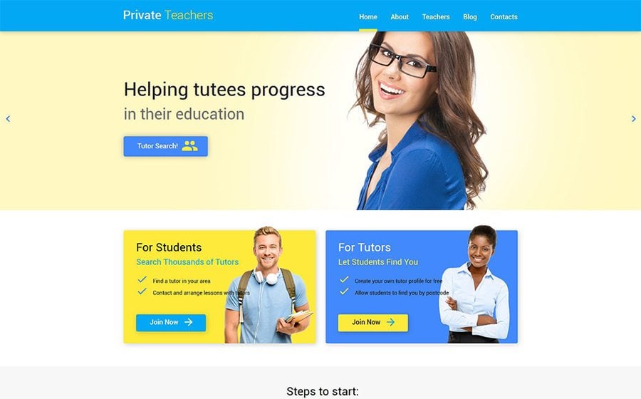 Education Help WordPress Theme
