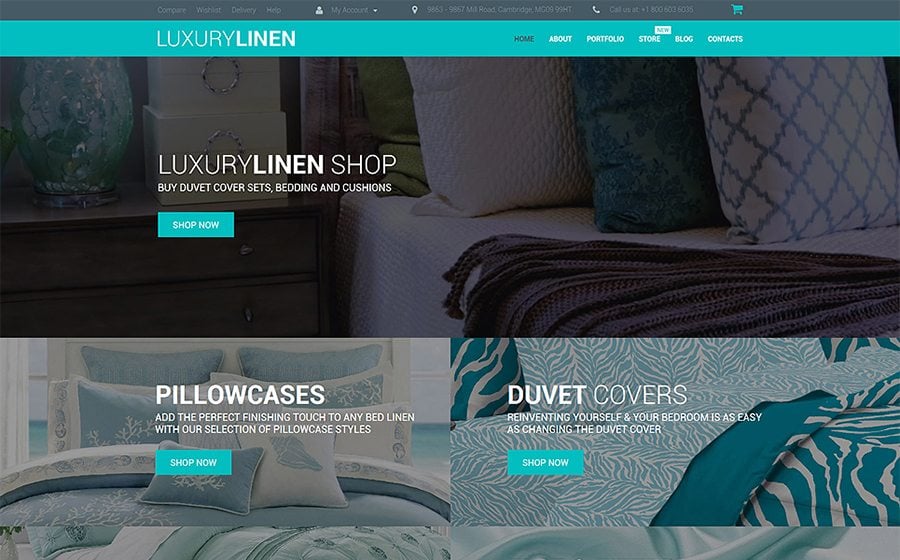 Luxury Linen Store WooCommerce Theme