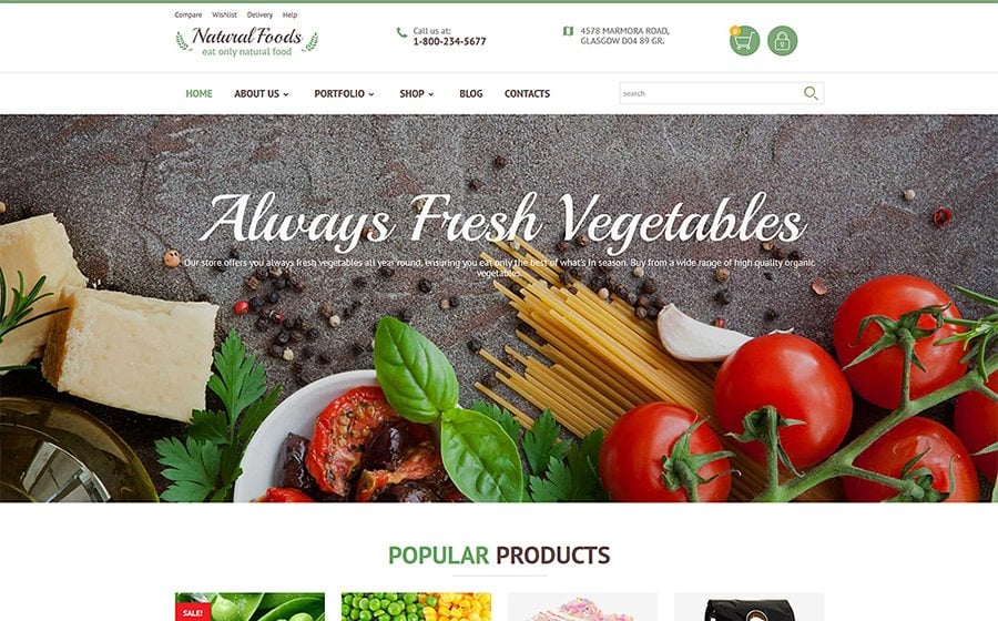 Natural Foods WooCommerce Theme
