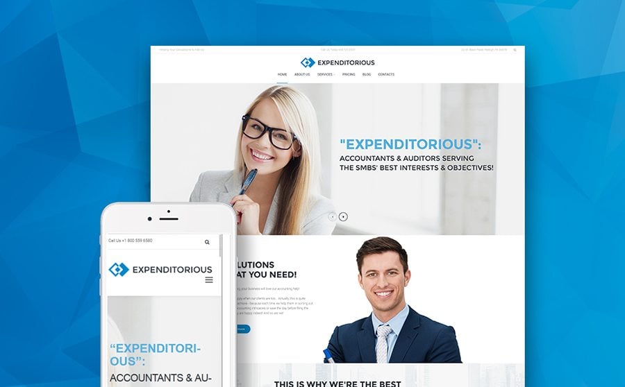 Financial Business Accounting & Research Analyst WordPress Theme