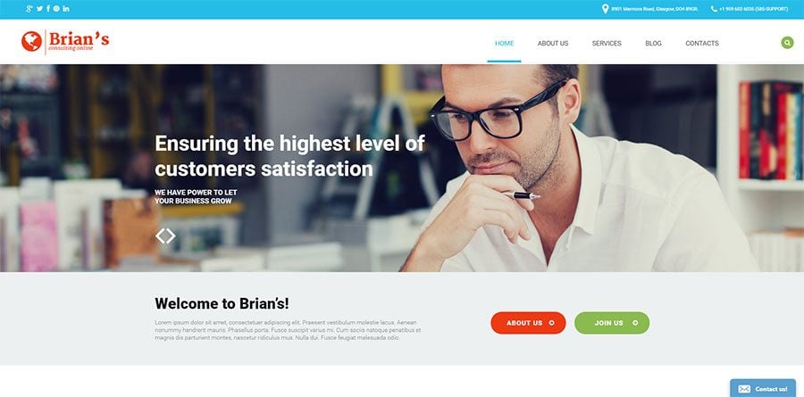 Consulting Agency WordPress Theme